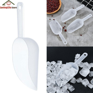 【LovingLife Store】1PCS Mini Plastic Ice Scoop Measuring Scoops Multifunctional Frosted Small Shovel Rice Grains Shovel Flour Scoop Coffee   Kitchen Tools