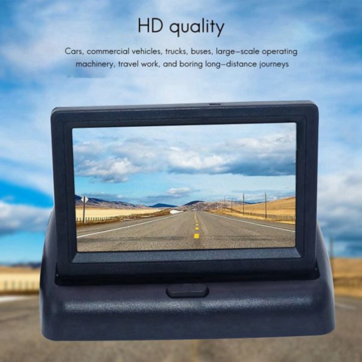 Car 5 Inch Folding Monitors HD Video Mini Car Parking TFT LCD Monitor ...