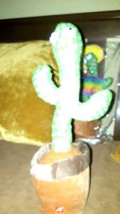 Boneka kaktus dance / joget & menari bisa ngerekam suara