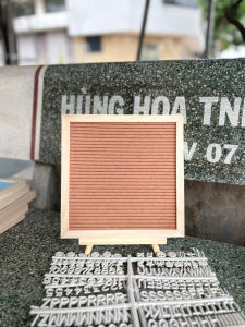 Bảng Gỗ Ghép Tên 340 ký tự 25x25cm Trang Trí Sinh Nhật Đám Cưới Phong Cách Hàn Quốc Decor Chụp Ảnh Gỗ Sồi Cao Cấp