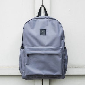 Tas Ransel Pria Warna Abu - Tas Sekolah - Tas Kuliah - Tas Backpack Murah - Tas Punggung - Tas Hangout - Tas Traveling