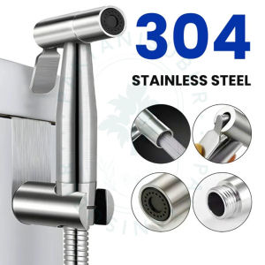 SUS304 1 Set Jet Shower Kloset Jet Shower Kamar Mandi Semprotan Toilet Duduk Jet wasser Kloset Stainless