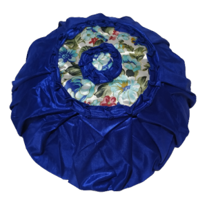 Sarung Tudung Saji Bundar Motif Cassanova Bunga Warna Biru