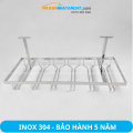 Kệ treo ly rượu vang quầy bar Inox 304 PHÁT ĐẠT, giá treo ly rượu vang gắn tường để chai rượu (SP137). 