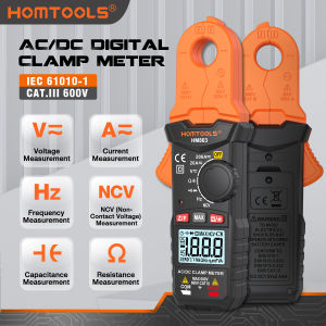HOMTOOLS💥HM803 Đồng hồ kẹp kỹ thuật số  2000 đếm kiểm tra điện áp Đúng rms ncv auto ampe kế kiểm tra điện trở ohm  AC DC hiện tại 200MV 2V 20V 200V 600V 20A 200A