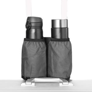 KECTTIO Portable Storage Luggage Cup Holder Fits All Handles Hands-Free Design Travel Drink Carrier Wear-resistant Multi-functional Suitcase Drink Bag Travel Essentials