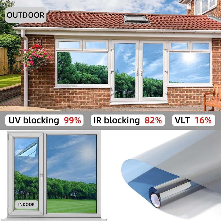 🌞UV99%🌞ฟิล์มกรองแสง ฟิล์มปรอท ฟิล์มติดอาคาร ฟิล์มติดกระจก Window Film ...