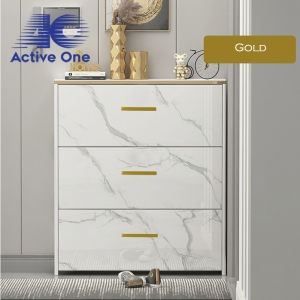 ACTIVEONE Shoe Cabinet with Marble Pattern Space Saving  Multi Layer Storage Narrow Depth Organizer - Fulfilled by ACTIVEONE