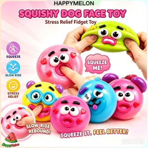 Curiosities Dog Face Swap Squishy Toy Popular Smushers Squishy Dog Face Swap Squishy Soft Moldable Cute Slow Rise Squeeze ToyRelaxing Sensory Anxie