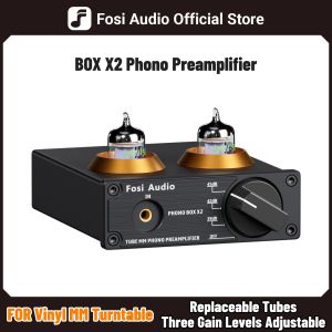 Fosi Audio Phono Preamp for Turntable Phonograph Preamplifier Mini Stereo Audio HiFi 5725W Vacuum Tube Amplifier Box X2 For DIY