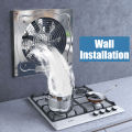 Stainless Steel Exhaust Fan Ventilation Range Hood For Kitchen Sale 6/12inch Exhaust Fan For Room Bathroom Kitchen Industrial Exhaust Fan Heavy Duty Wall mounted Ceiling mounted Aluminum foil telescopic pipe. 