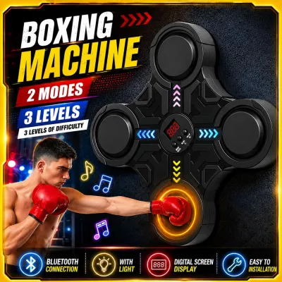 Mainan Olahraga Anak Boxing Target Machine Punch Trainer Cardio LED Bluetooth Unik Kado Ulang Tahun Variety Goods Shop