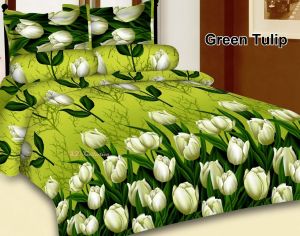 Bedcover set . bunga tulif satu set. Bedcover set Murah . SEMUA UKURAN.