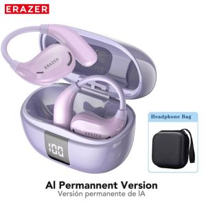 Al Smart Real-Time Translation Wireless Earphones Bluetooth 5.4 With LED Touch Screen Business Earbuds with Mic Waterproof IPX5