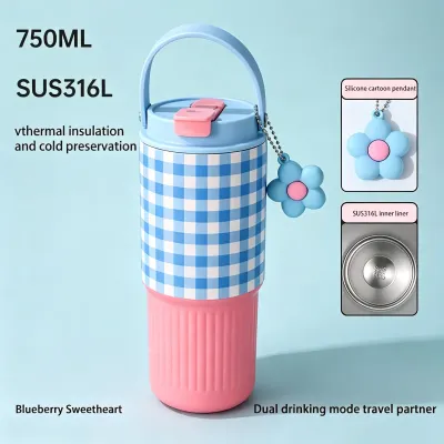 32oz Vacuum Flask Tumbler Hot And Cold Drinking Water Bottle Wide Mouth Double Wall Insulated Water Bottle outdoor sport Ice Insulated Tumbler Water Bottle【Fadikou】