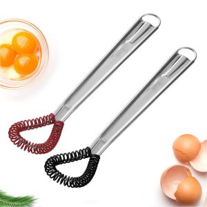 ZYJC Stainless Steel Cream Mixing Kitchen Accessories Spring Coil Baking Tools Agitator Egg Stirrer Egg Whisk