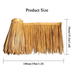 UV Resistant Fake Straw Thatched Tiles Simulated Roof Artificial Grass Easy DIY Garden Decoration