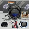 IBRIGHT ZE500 Biled 2,5inc Lampu Utama Blue Lens App Temperatur. 