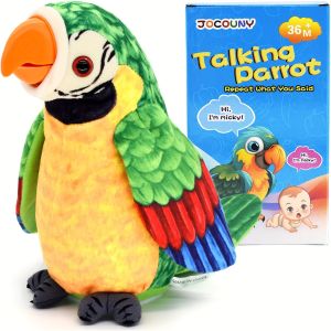 Tương tác nói chuyện con vẹt Đồ chơi cho trẻ tập đi-điện tử Thú nhồi bông thú cưng nhồi bông búp bê lặp đi lặp lại những gì bạn nói bữa tiệc sinh nhật Halloween món quà giáng sinh