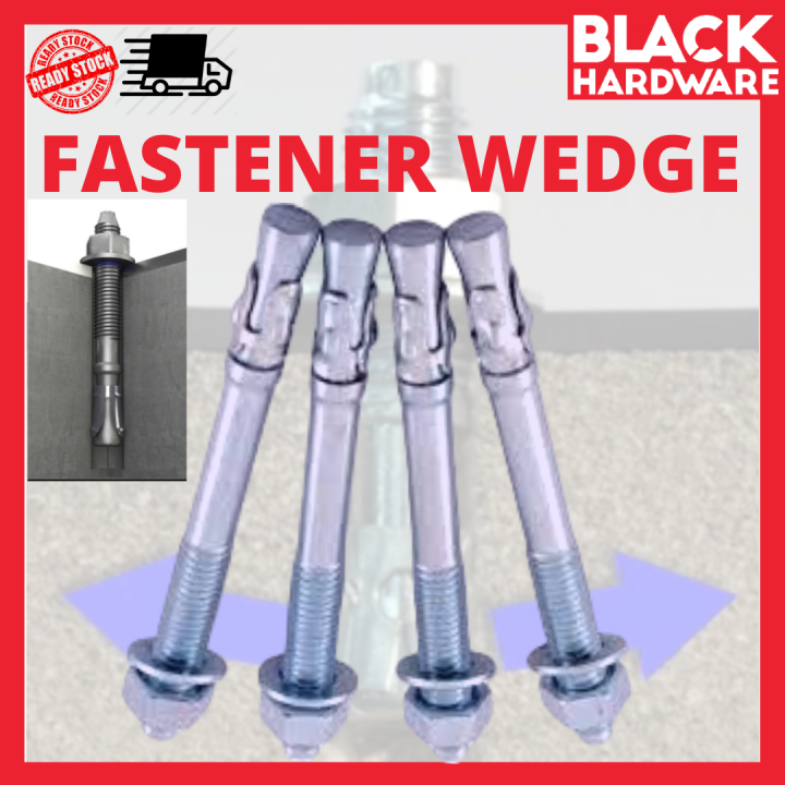 BLACK HARDWARE Zinc Concrete Wall Plug Industrial Concrete Fastener