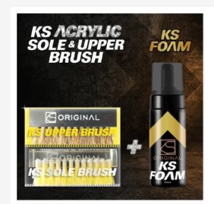 KS Foam Premium Neutral Dry Cleaning Shoes Solution Sneaker Cleaner Shoe Care Wash KSORIGINAL