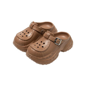 [Free Shipping] New Casual And Trendy WomenS Clogs Versatile For Outdoor Wear With A Closed-Toe Design Thick Soles And High Heels