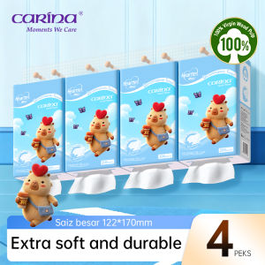 【2400 Ply】Carina X Capybara Wall Hanging Tissue Paper Free Gift Hook 3 Ply x 200 Sheets x 4 Packs / 8 Packs Soft Touch Tissue Deluxe tisu gantung viral