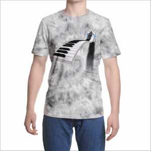 Kaos 3D 3 Dimensi Piano Tuts Premium Bangkok Thailand