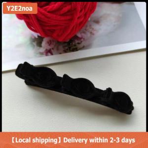 【Local shipping】 Forehead Flock Braided Hair Clip Accessory New Solid Color Braided Hair Clips Small Fragrant Hair Clip Shredded Hair Bangs Clip