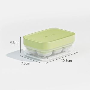 Press Type Ice Cube Mold Ice Cube Tray with Lid Portable Leak-Proof Ice Moulder Home Kitchen Bar Accessories
