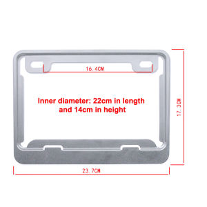 438178 ZXC Motorcycle License Plate Frames Universal Aluminum License Plate Holder License Plate Holders Frame