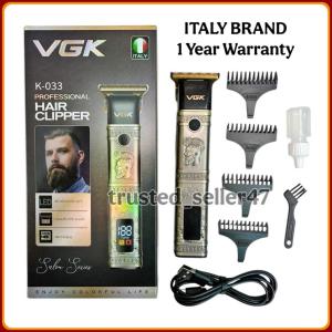 VGK Italy Original Rechargeable Hair Clipper Shaver Trimmer Cutter Potong Rambut