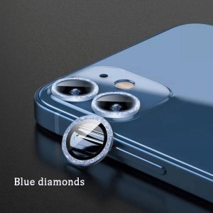 lens Diamond Camera protector Ring metal alloy glass back IP 15 PRO MAX 15 PLUS 12 11 MINI 镜头钻石相机保护环