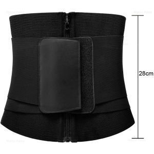 Korset Sabuk Korset Wanita yang Disempurnakan Premium Sport Korset Resleting Waist Shaper Double High Compression Core Corset Klip Pinggang Pembentuk Tubuh Kebugaran Olahraga Keringat