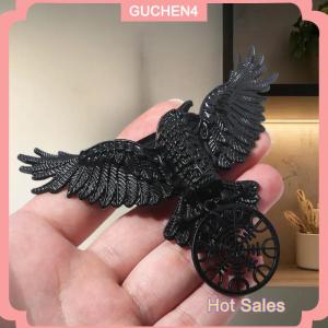 GUCHEN4🎀 1 2pcs Halloween cổ điển Crow tóc Clip Gothic Viking Phù Thủy kẹp tóc Cosplay bên tóc phụ kiện cho phụ nữ đồ trang sức