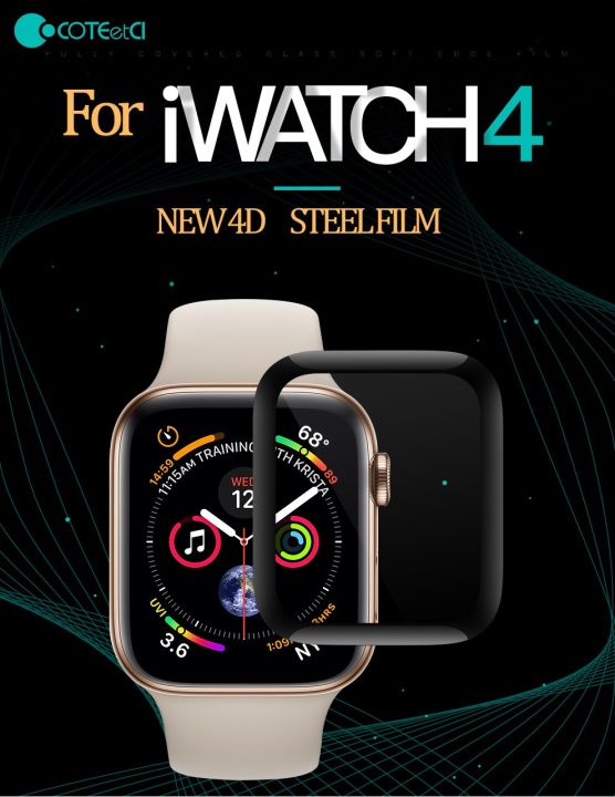 COTEetCI 4D iWatch Full Cover Screen Protector Tempered Glass For Apple  Watch Series (40mm 44mm) Lazada PH