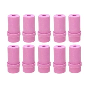 10Pieces Sandblaster Nozzles Tip Sand Blaster Replacement Cylinder Ceramic Abrasive Blaster Nozzles for Blasting Pink