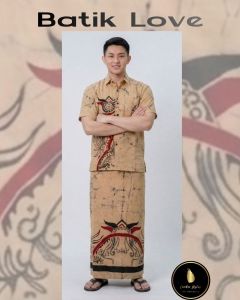 Batik Shirt & Sarong Kit  Copper 017| Lanka Styles