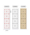[100sheets-pack]及象格宣纸,回宫格宣纸中国书法临帖专用宣纸，四格毛笔米字格练字宣纸，半生熟宣纸，生宣纸Half-cooked Rice & Raw Rice Paper for Chinese Calligraphy, Grid Rice Paper，Mi Zi Ge Xuan Paper. 