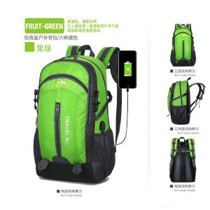 LH32 Tas Ransel Pria Wanita USB Port Tas Punggung Camping Hiking Travel Gunung TKM