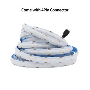 Angelila COB RGB LED Strips 12V 24V DC 756LEDs 1M 2M 3M 4M 5M High Density Flexible FOB Tape Ribbon Lights for Christmas Home Party Room Decoration Lighting Lamp