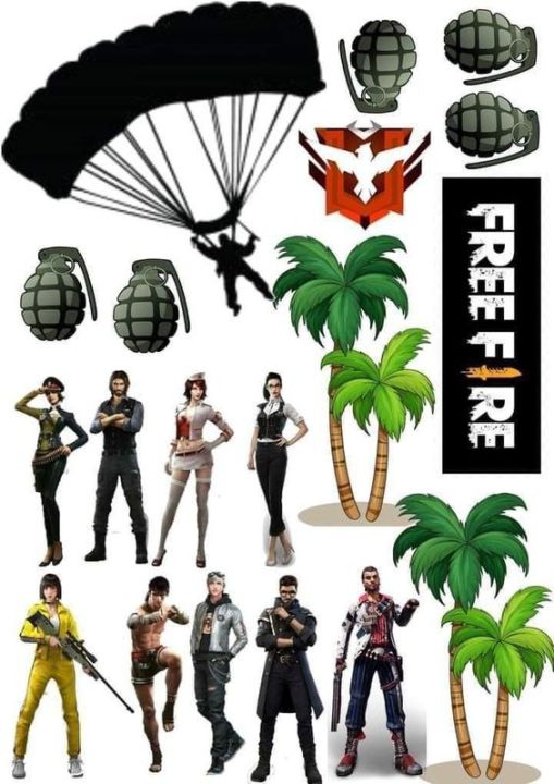 Topper kue ff free fire Lazada Indonesia