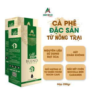 [CASHBACK20%]_[Combo 2 hộp*250g]_Cà phê đặc sản A4_bột pha phin AEROCO COFFEE nguyên chất 100% rang mộc hậu vị ngọt thơm quyến rũ
