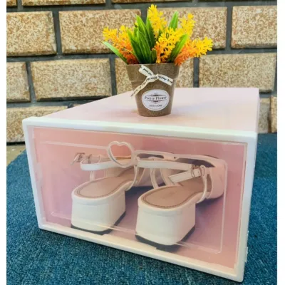 Hộp đựng giày nhựa cứng trong suốt Lắp Ráp Thông Minh (size lớn để được size 36-44)