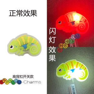 Led jibbitz cross charm Aksesori Bercahaya Kasut Cahaya Berkelip Kasut Fesyen Bunga Aksesori butang azimat