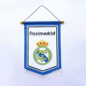 Thêu trang trí tường năm cánh quạt bóng bầu dục giật cờ Cờ Treo đầy màu sắc Câu lạc bộ trang trí cờ Bồ Đào nha Paris Argentina AC Milan Chelsea Juventus Real Madrid