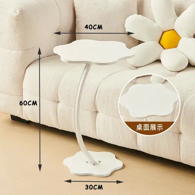Modern C-shaped Coffee Table Study Computer Side Table Indoor Simple Small Tea Table Sofa Table Bedroom Corner Table