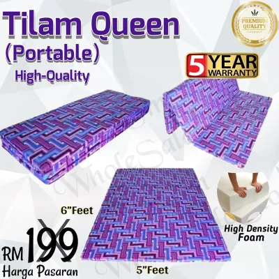 ✅1pcs/1order☝️ •Queen Size • HighDensityFoam •Foldable Mattress Tilam Queen Lipat•Quality Terjamin Elok ✅