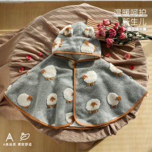 Baby cloak a Windproof and warm hooded cape for autumn and winter outings thickened cape jacket for boys and girls baby and children
