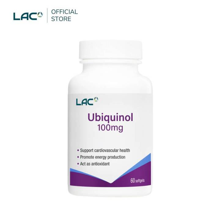 [Expiry Aug 2025] LAC Ubiquinol 100mg (60 Softgel) CoQ10 for Blood